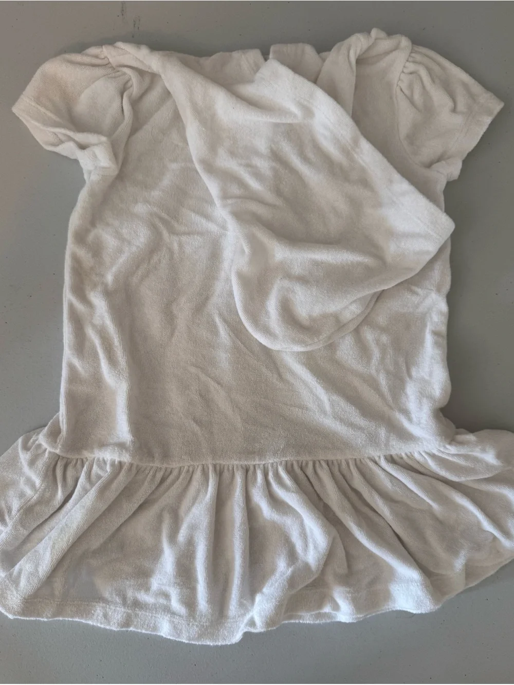Flapsoodle White Girl Zip Dress,cover up with Butterfly Pockets, swim, resort